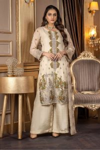 FIESTS SHINE Chiffon 3pc Unstitched dress-Pakistani chiffon dresses