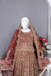 Naqsh e noor Bridal Lehenga- Ketifa brand-lehenga on rent