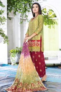 Dreamy Lime-chiffon dress-bridal collection by ketifa brand-shop now