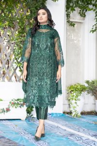 Luxurious Green organza dress-bridal dress by ketifa-shop now