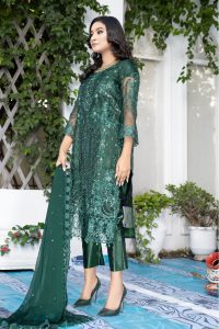 Luxurious Green organza dress-bridal dress by ketifa-shop now