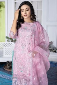 Precious Pink Organza Bridal dress-ketifa.pk buy now here