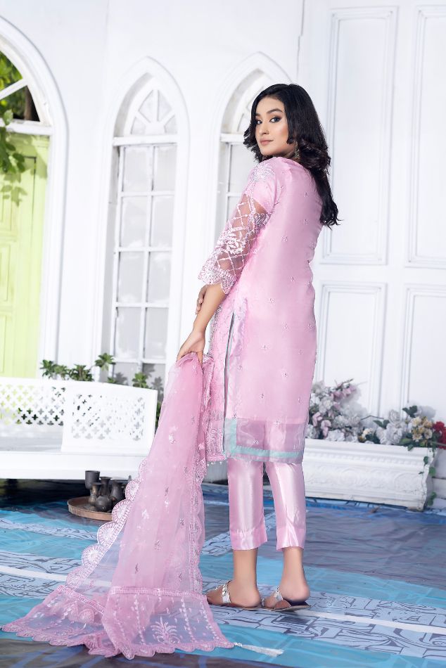 Precious Pink Organza Bridal dress-ketifa.pk buy now here