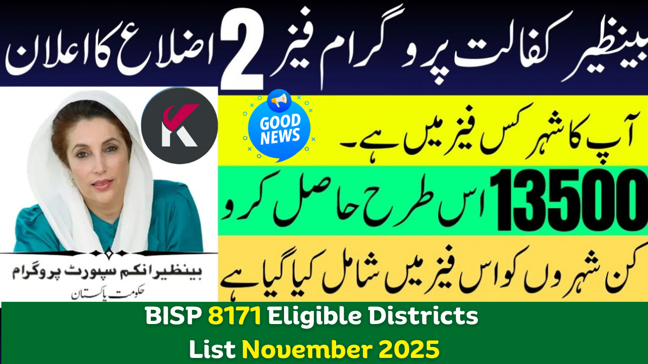 BISP 8171 Eligible Districts List November 2025 – Check Eligibility, Criteria & Full Details